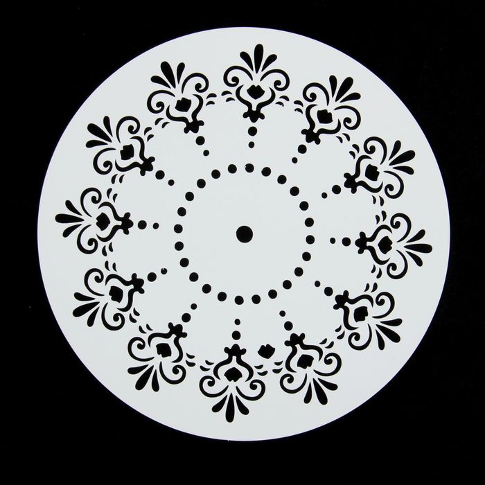 Трафарет пластик "Фестоны" 15х15 см (ЭЛГ15-06)