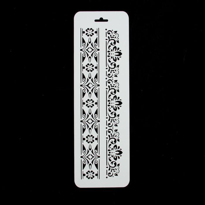 Трафарет бордюрный "Кайма" пластик, 10х32 см (ЭЛГБ-44)