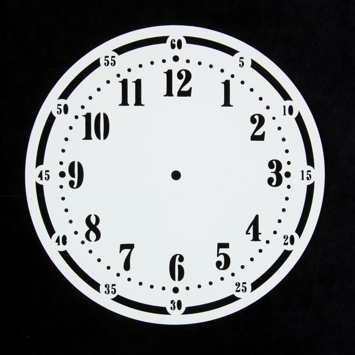 Трафарет пластик "Секундомер" круглый, 15х15 см (ЭЛГ15-31)