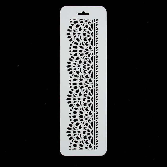 Трафарет бордюрный "Манжеты" пластик, 10х32 см (ЭЛГб-54)