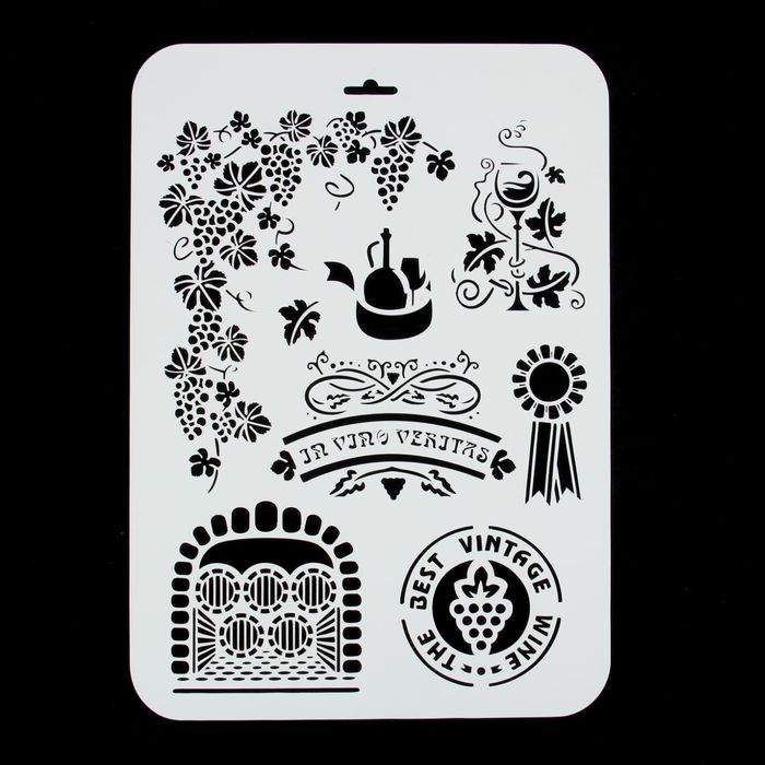 Трафарет пластик "Виноградник" 22х31 см (ТМ-20)