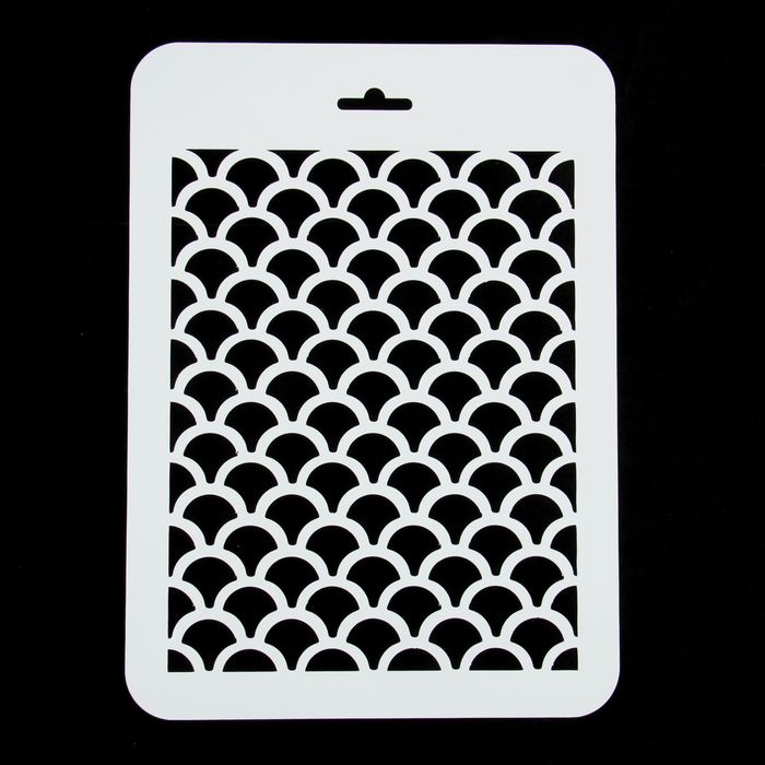 Трафарет фоновый "Кольчуга" пластик, 16х22 см (ФН-11)