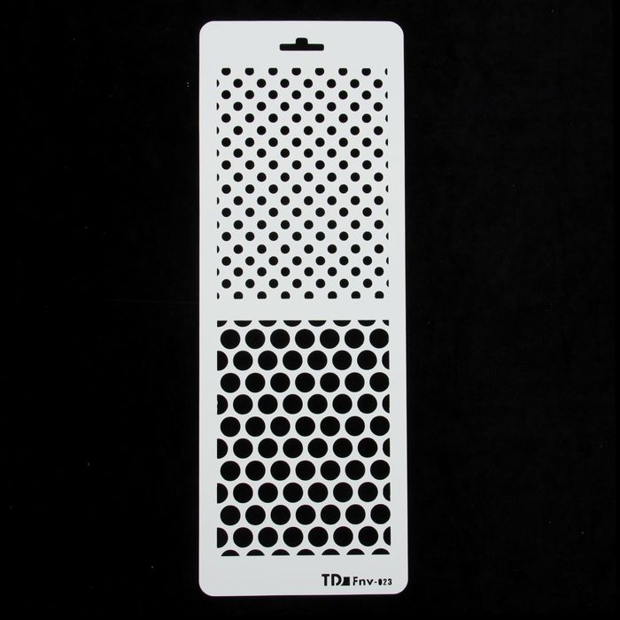 Трафарет фоновый "Круги" пластик, 11,5х32 см (ФНВ-23)