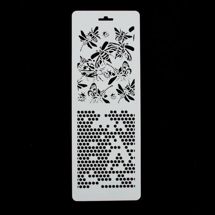 Трафарет фоновый "Медовый" пластик, 11,5х32 см (ФНВ-21)