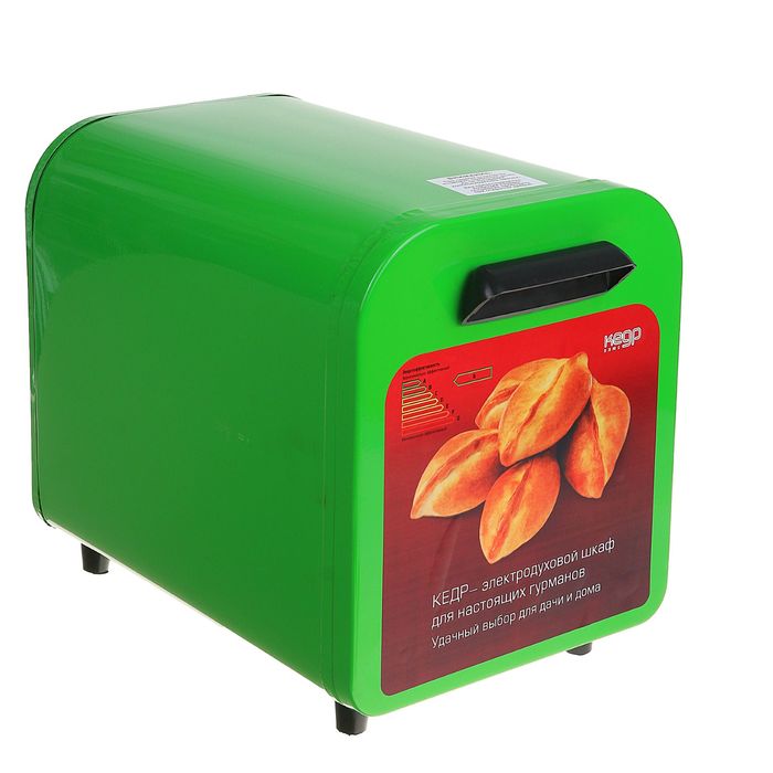 Электрическая духовка "Кедр" ШЖ-0,625, 220 В, 2 поддона, салатовый