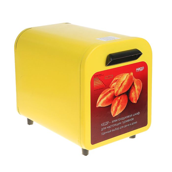 Электрическая духовка "Кедр" ШЖ-0,625, 220 В, 2 поддона, желтый