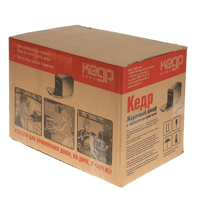 Электрическая духовка "Кедр" ШЖ-0,625, 220 В, 2 поддона, черный