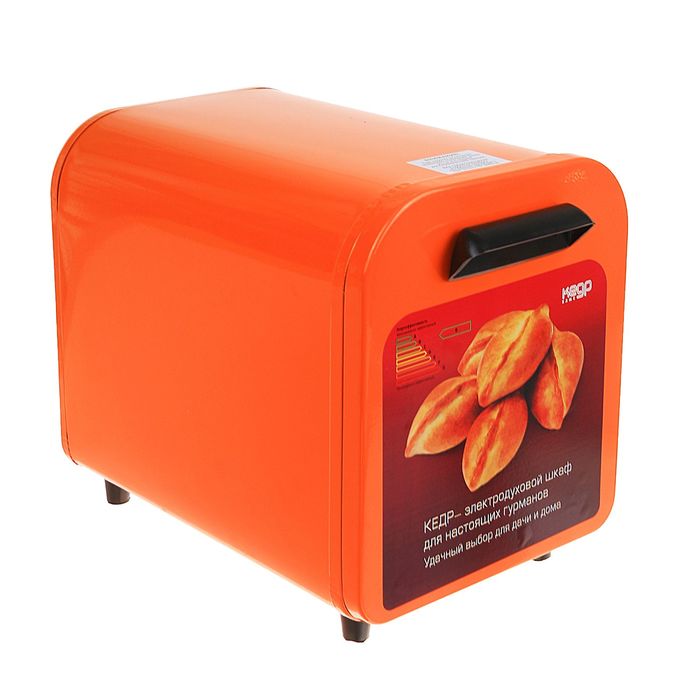 Электрическая духовка "Кедр" ШЖ-0,625, 220 В, 2 поддона, нержавеющая сталь, оранжевый