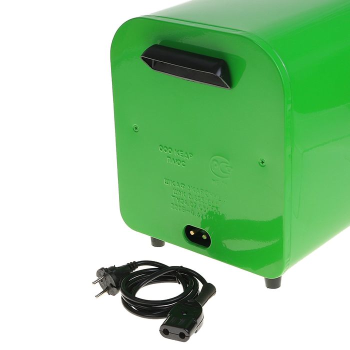 Электрическая духовка "Кедр" ШЖ-0,625, 220 В, 2 поддона, нержавеющая сталь, салатовый