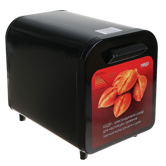 Электрическая духовка "Кедр" ШЖ-0,625, 220 В, 2 поддона, нержавеющая сталь, черный