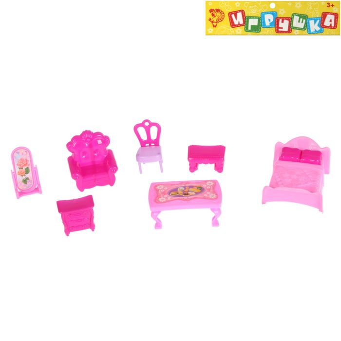 Набор мебели для кукол "Уборная", МИКС