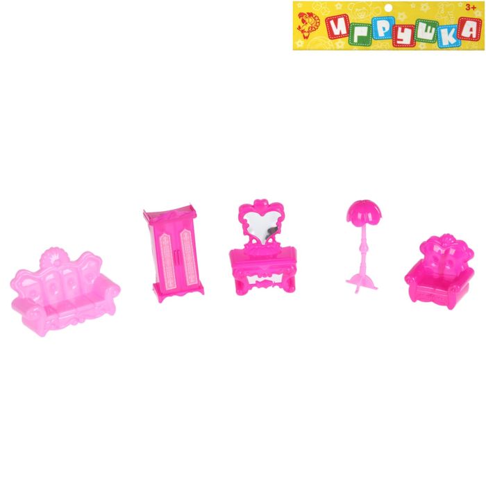 Набор мебели для кукол "Уборная", МИКС