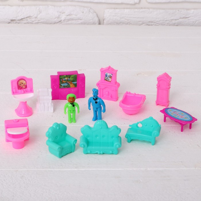 Мебель для кукол с фигурками, МИКС