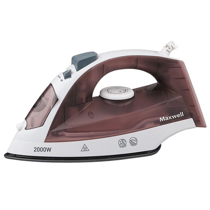 Утюг Maxwell MW-3049BN, 2000 Вт, антипригарное покрытие, коричневый