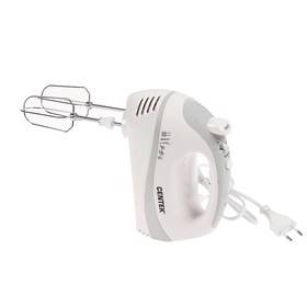 

Миксер Centek CT-1106, стационарный, 320 Вт, 3.5 л, 5 скоростей, турбо-режим, бело-серый