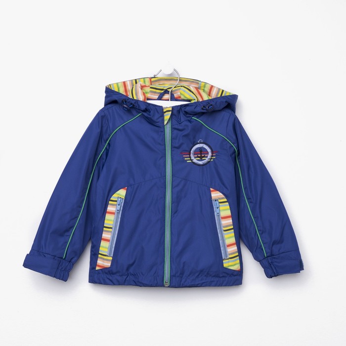 Ветровка для мальчика "Якорь", рост 92 см, цвет синий