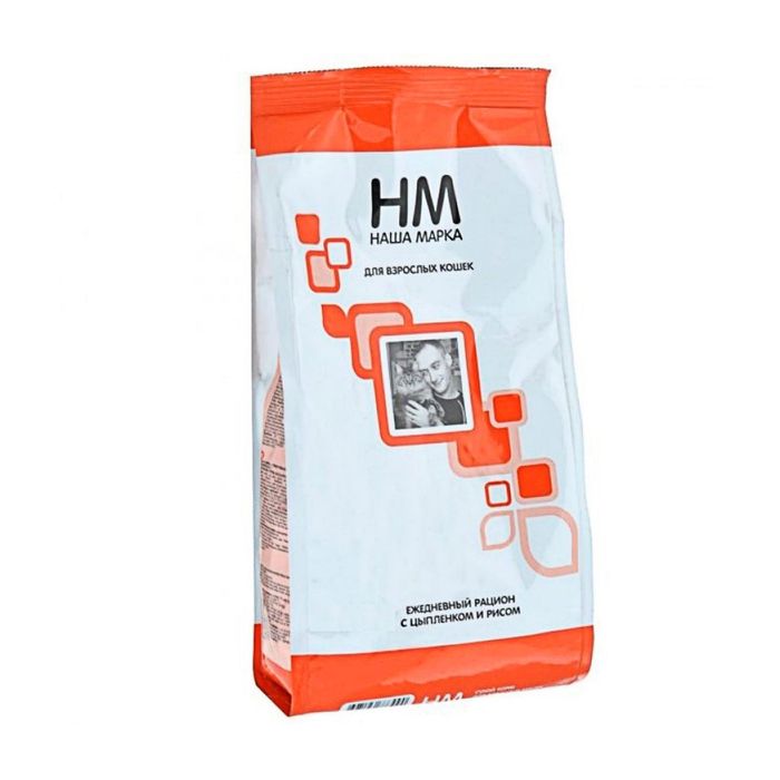Сухой корм "Наша марка" для взрослых кошек, цыпленок/рис, 2 кг