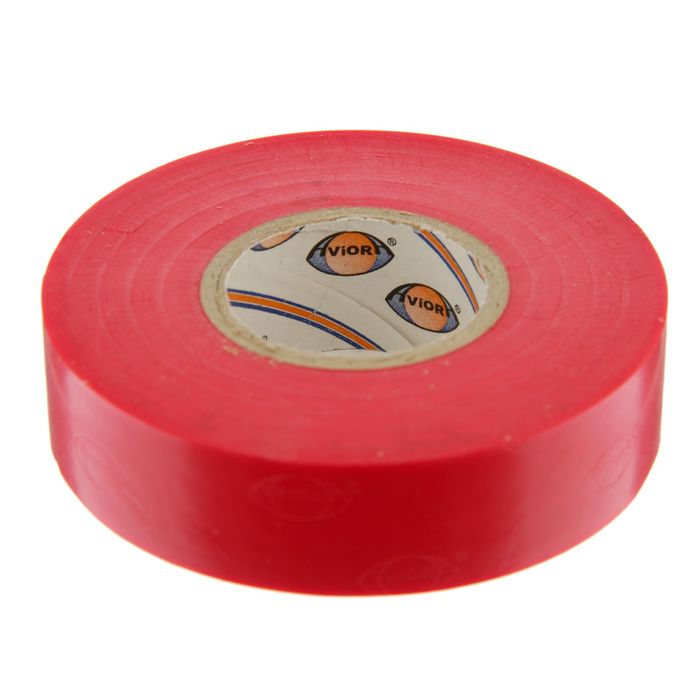 Изолента AVIORA, профессиональная, ПВХ, 19 мм x 20 м, красная