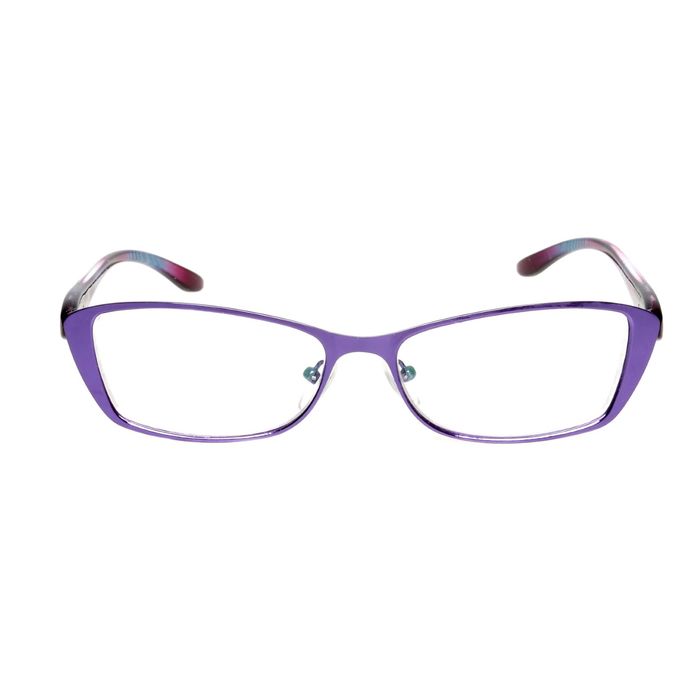 Очки "Бабочки" в металле, линза пластик антиблик, цвет МИКС, -3