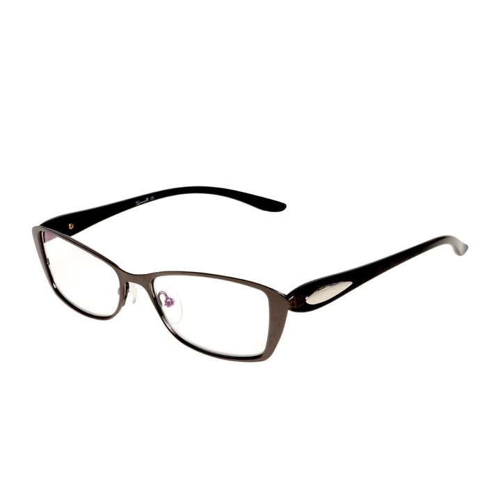 Очки "Бабочки" в металле, линза пластик антиблик, цвет МИКС, -3