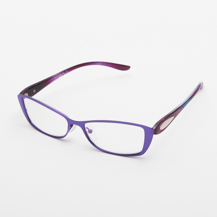 Очки "Бабочки" в металле, линза пластик антиблик, цвет МИКС, -2