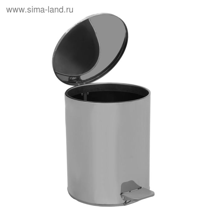 

Урна с педалью 15 л, цвет хром