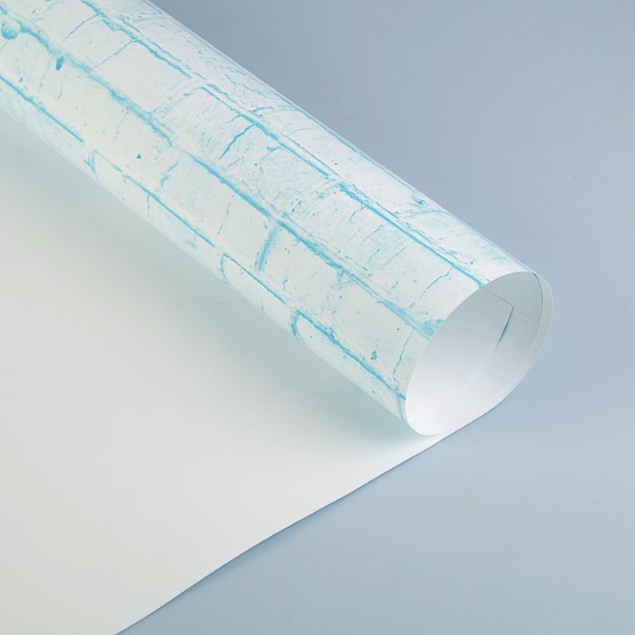 Фотофон «Голубой кирпич», 70 х 100 см, бумага, 130 г/м