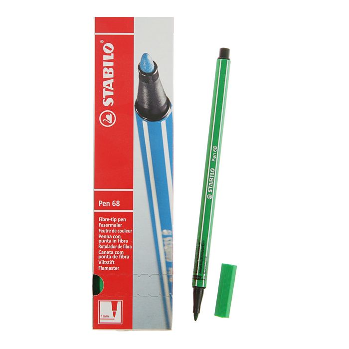 Фломастер Stabilo Pen 68 изумрудно-голубой