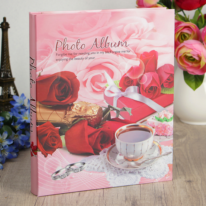 Фотоальбом на 240 фото 10х15 см "Романтичный завтрак" МИКС в коробке 33х27х5,5 см