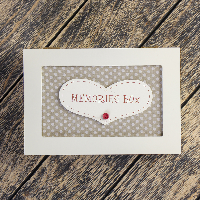 Шкатулка дерево "Коробочка с воспоминаниями" 22х15х8,5 см