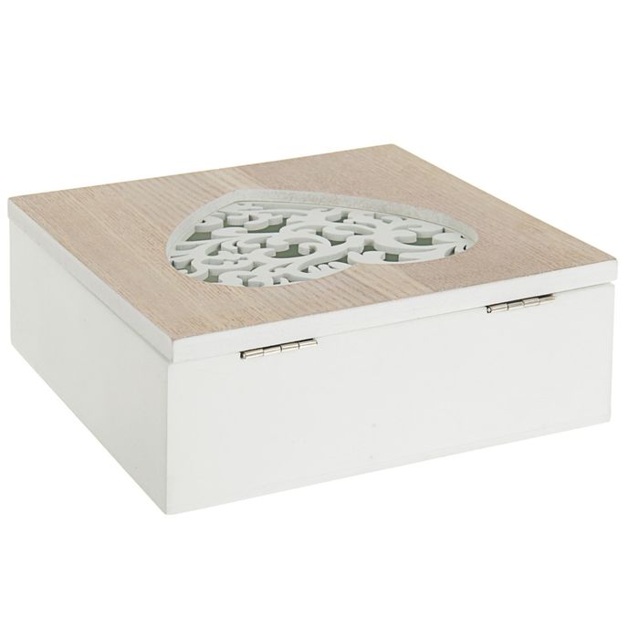 Шкатулка дерево "Любовь она везде..." 16х16х6 см