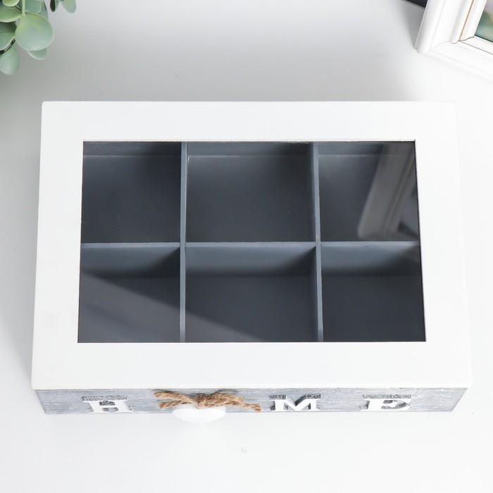 Шкатулка дерево "Домашние мелочи" 16х25х8 см