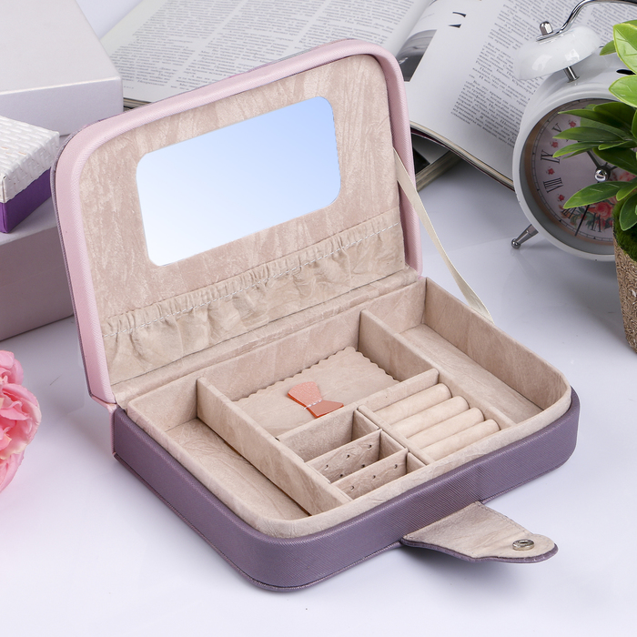 Шкатулка кожзам для украшений "Девчонки из колледжа" 5х20х14 см