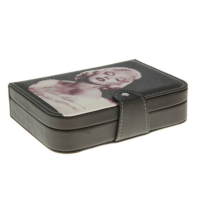 Шкатулка кожзам для украшений "Мерилин" 5х20х14 см