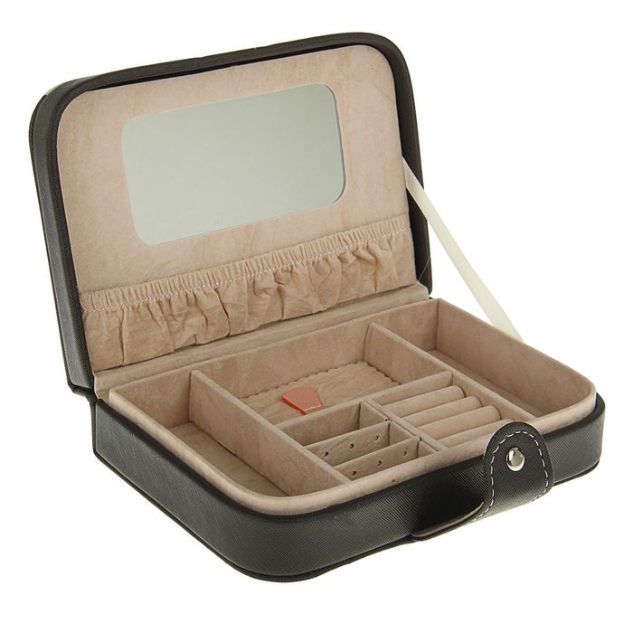 Шкатулка кожзам для украшений "Мерилин" 5х20х14 см