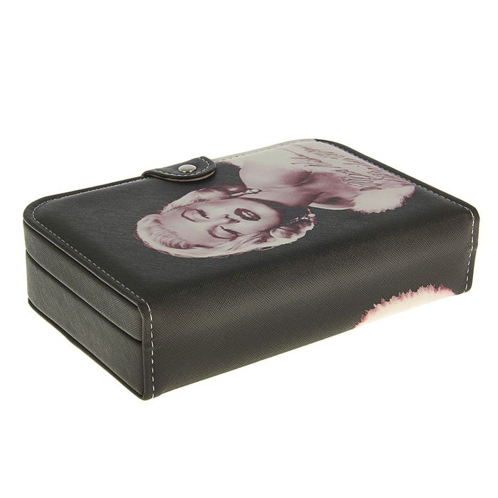 Шкатулка кожзам для украшений "Мерилин" 5х20х14 см