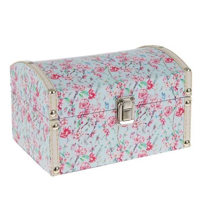 Шкатулка дерево "Разноцветье" 20х14,5х13 см