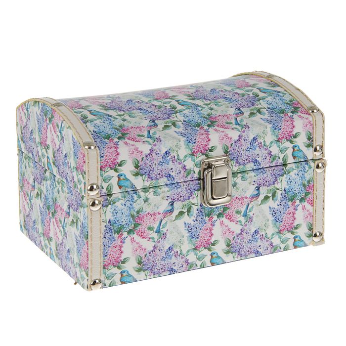 Шкатулка дерево "Соловей в сирени" 20х14,5х13 см