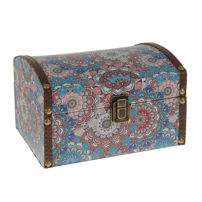 Шкатулка дерево "Калейдоскоп" 20х14,5х13 см