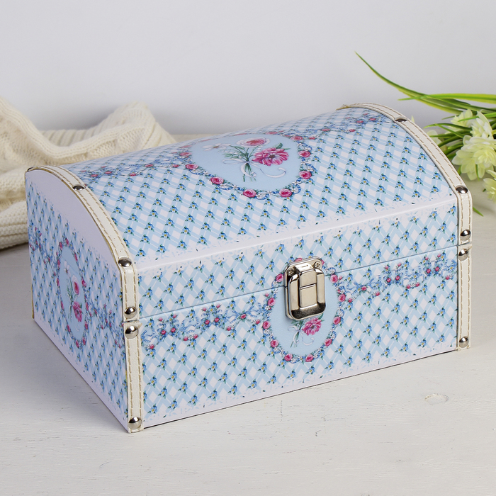 Шкатулка дерево "Комплимент" 25,5х18,5х14 см