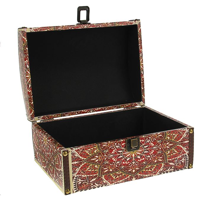 Шкатулка дерево "Азия" 25,5х18,5х14 см