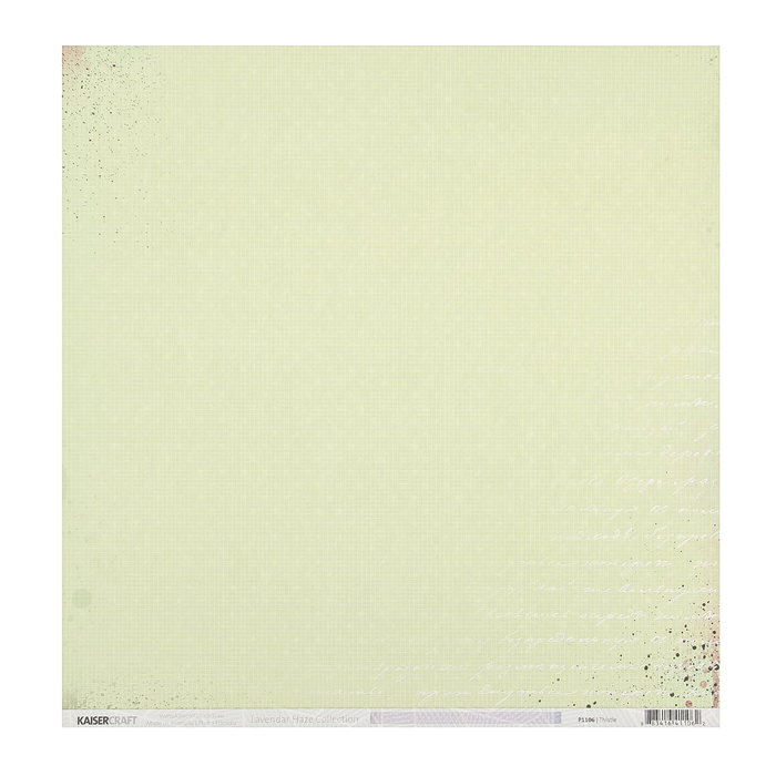 Скрапбумага "Чертополох. Серия "Лавандовая дымка" 30,5х30,5 см