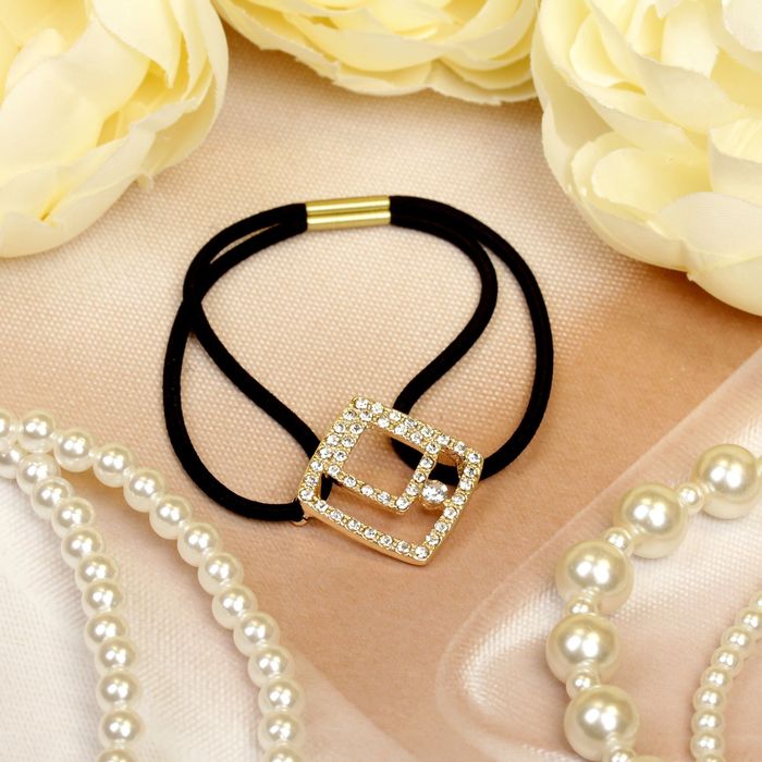 Резинка для волос "Кружевное совершенство", квадрат