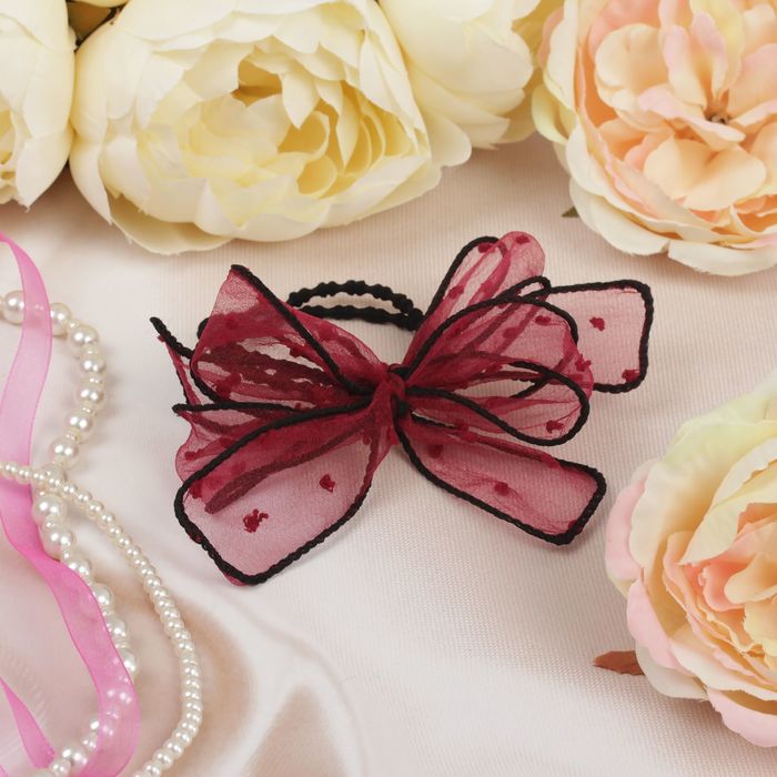 Бант для девочек "Ария", бордо