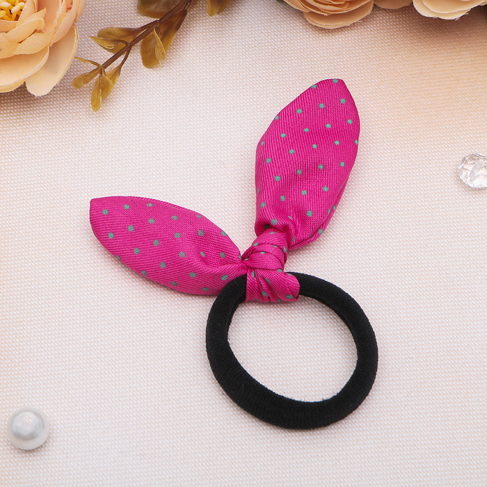 Резинка для волос "Элит", ушки, горох