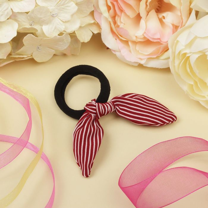 Резинка для волос "Элит", ушки, полосы