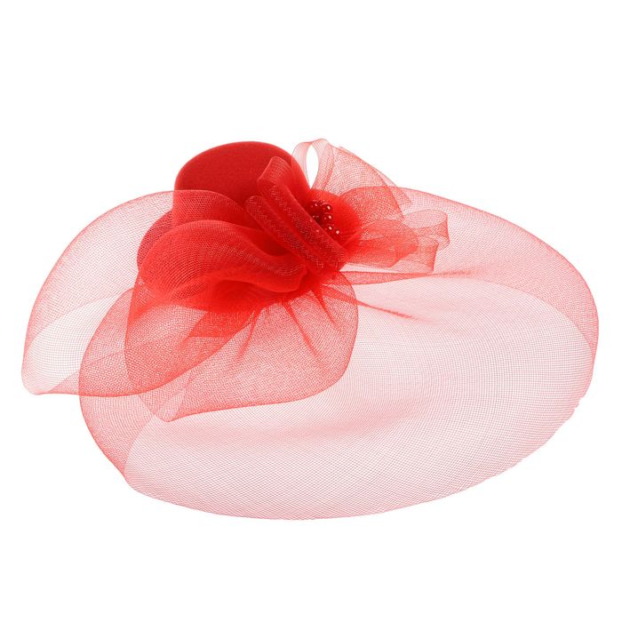 Карнавальный зажим шляпка "Элегантность", цвета МИКС