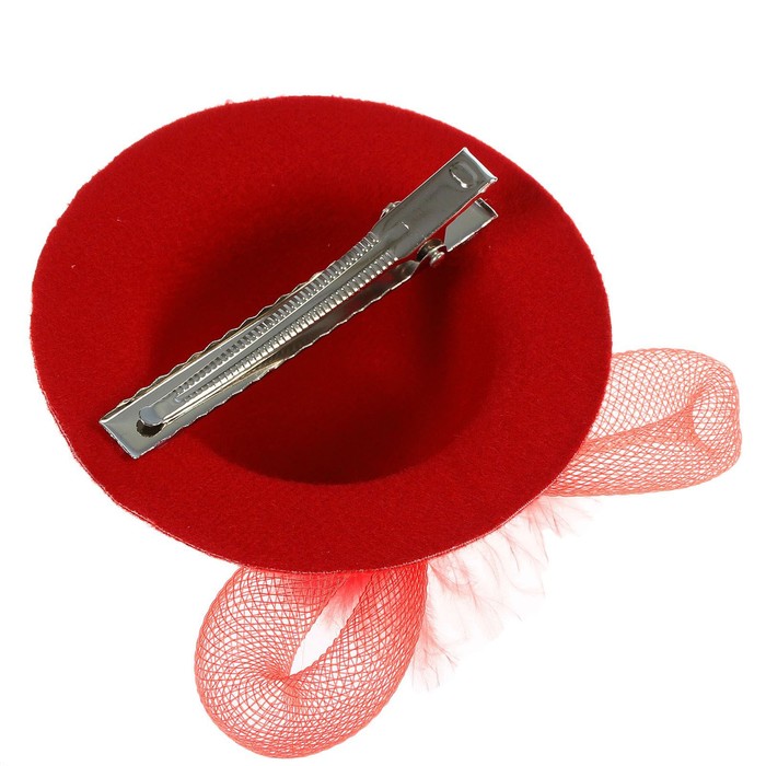 Карнавальный зажим шляпка "Креатив", цвета МИКС