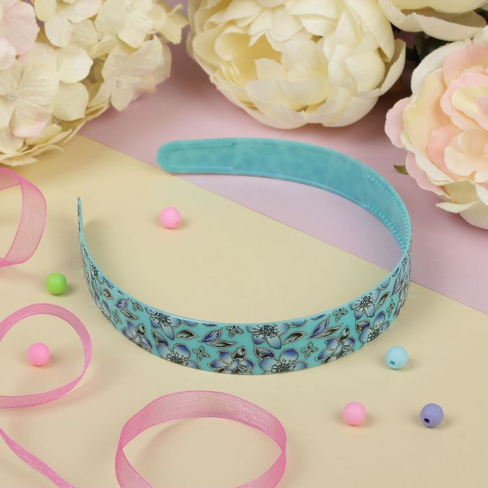 Ободок для волос " Широкий" 2,5 см лилии