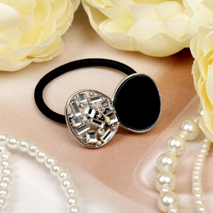 Резинка для волос "Сорренто", бантик, кристалл